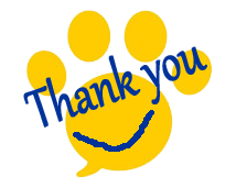 A paw of thanks...